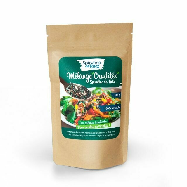 Spiruline – Mélange Crudités – Sachet 150g