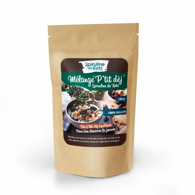 Spiruline – mélange p'tit déj – Sachet 150g