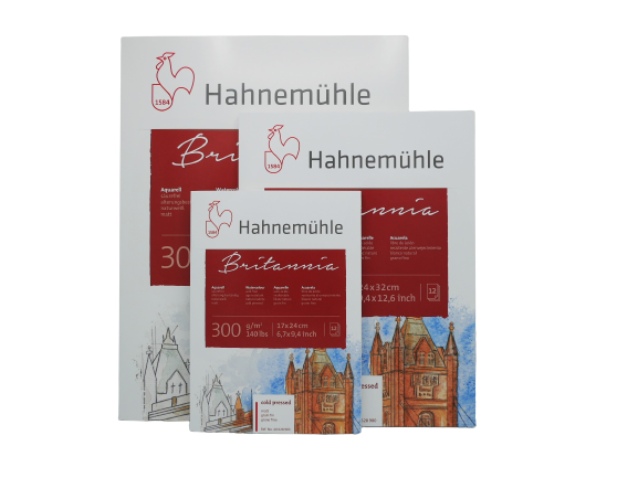 Hahnemühle Aquarellblock Britannia, matt 300g/m², 12 Blatt