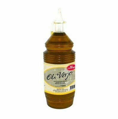 OLI VERJO. Aceite de oliva virgen. Etiqueta oro. 1 L. Cosecha nueva.