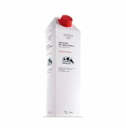 AGAMA. Leche Desnatada. 6 UNIDADES Brick 1 L