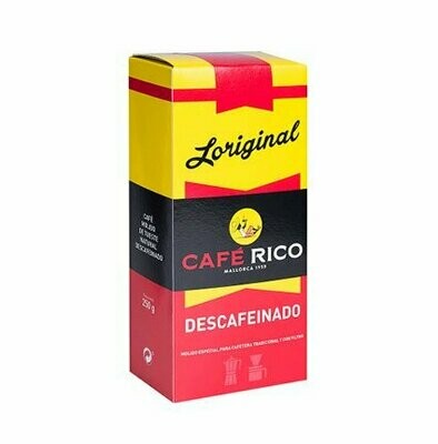 CAFÉ RICO. Descafeinado. 250 g