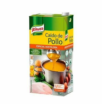 KNORR.Caldo Liquido Pollo de la Abuela. Brick 1 Litro