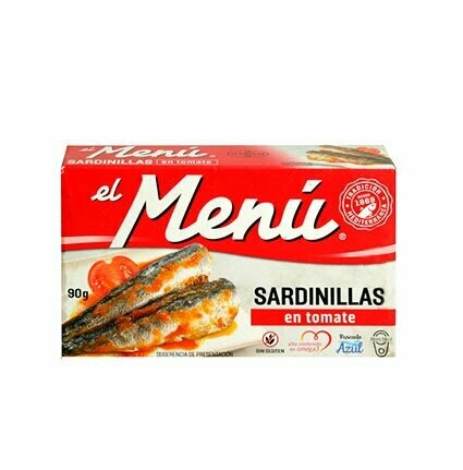 EL MENÚ. Sardinilla en Tomate. 90 g