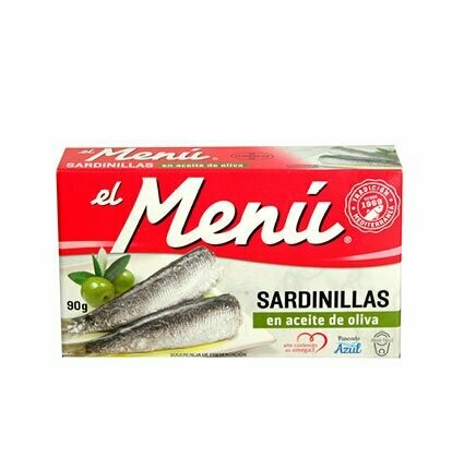EL MENÚ. Sardinilla en Aceite de Oliva. 90 g