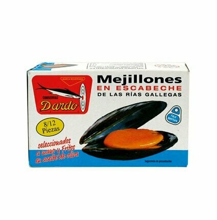 DARDO. Mejillones en escabeche. 118 g