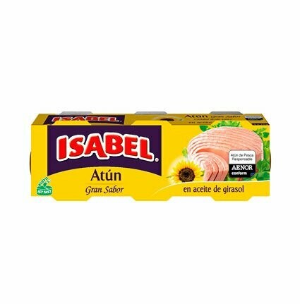 ISABEL. Atún. Pack 3 latitas. RO-85.