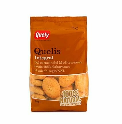 QUELY. Galletas Quelis Integral. 400 g