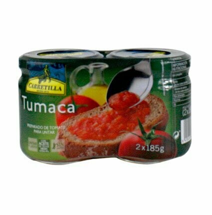 CARRETILLA. Tumaca natural. 2x185 g