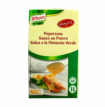 KNORR. GARDE D'OR. Salsa de Pimienta Verde. 1 l