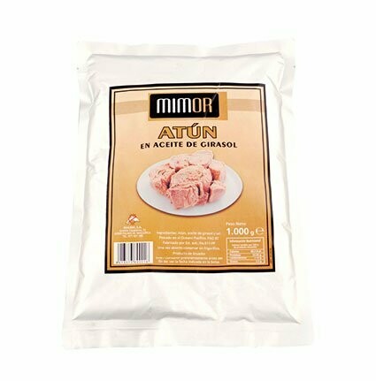 MIMOR. Atún en aceite de girasol. Bolsa 1 Kg