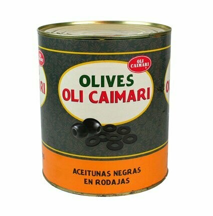 OLIVES OLI CAIMARI. Aceitunas negras en rodajas. Lata 3100 g