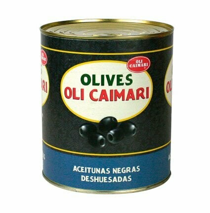 OLIVES OLI CAIMARI. Aceitunas negras deshuesadas. Lata 3100 g