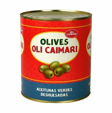OLIVES OLI CAIMARI. Aceitunas verde deshuesada 300/320. Lata 3100 g