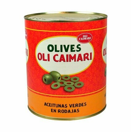 OLIVES OLI CAIMARI. Aceitunas verdes en rodaja. Lata 3100 g