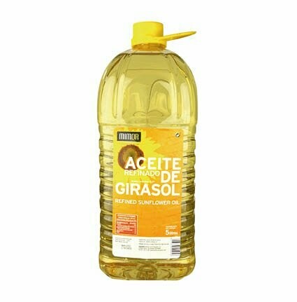 MIMOR. Aceite de girasol refinado. 5 L