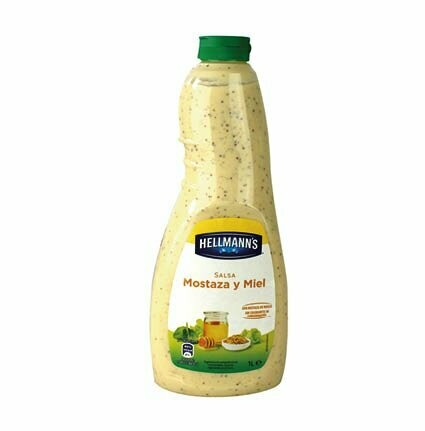 HELLMANN'S. Salsa Mostaza y miel. 1 L