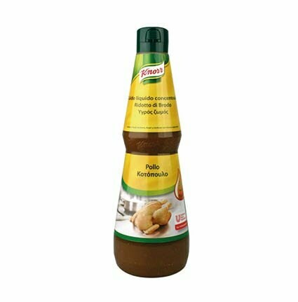 KNORR. Caldo liquido concentrado de Pollo. 1 L (Rendimiento 30 L)