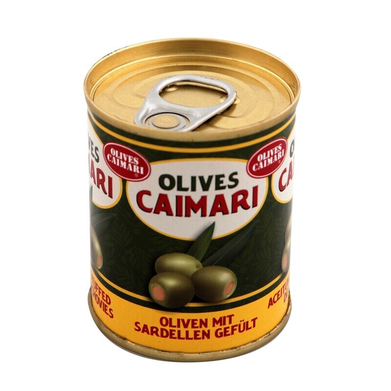 OLIVES OLI CAIMARI. Manzanilla rellena anchoa mini bar  280/320. 50 g