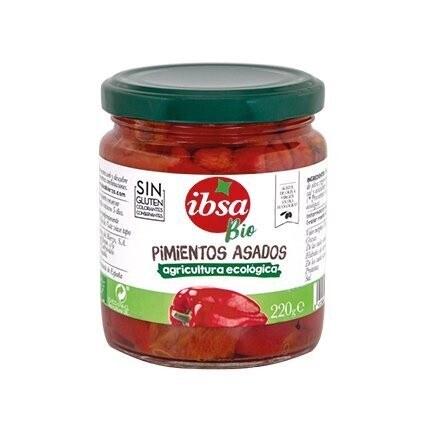 IBSA BIO. Pimiento Asado. AOVE. Agricultura ecológica.  220 g