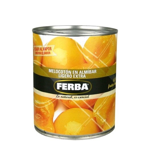 FERBA. Melocotón en Almíbar. 1 kg