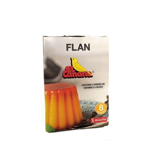 EL CANARIO. Flan Vainilla 8 Raciones. Estuche 200 g