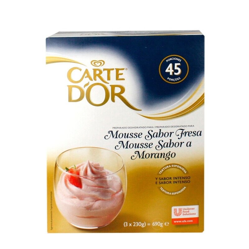 CARTE DOR. Preparado para Mousse de Fresa. 690 g