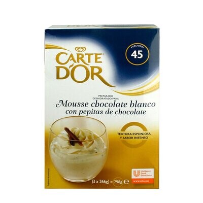 CARTE DOR. Preparado para Mousse de Chocolate Blanco. 798 g