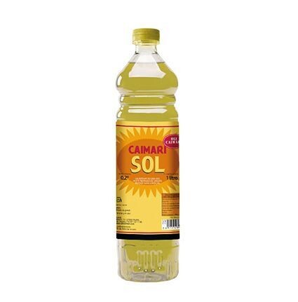 CAIMARI SOL . Aceite de girasol botella cuadrada. 1 L