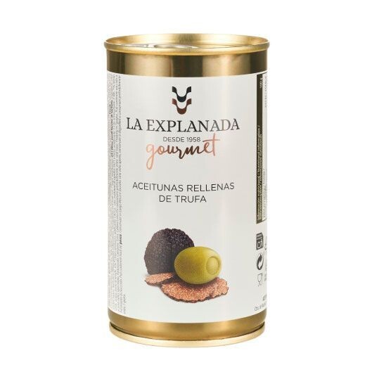 LA EXPLANADA. Aceituna Rellena Trufa. Lata 150 g