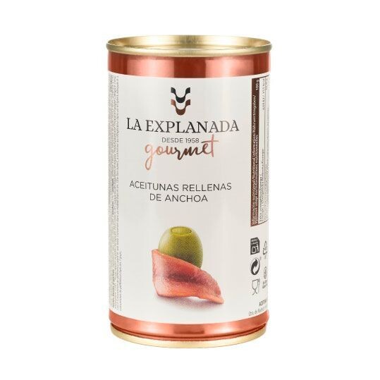 LA EXPLANADA. Aceituna Rellena Anchoa. Lata 150 g