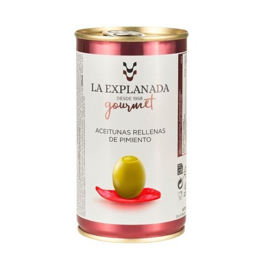 LA EXPLANADA. Aceituna Rellena Pimiento. Lata 150 g