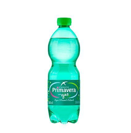 FUENTEPRIMAVERA . Agua mineral GAS. Pack 24 botellas. 50cl