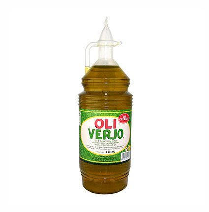 OLI VERJO. Aceite de oliva virgen extra etiqueta verde. 1L