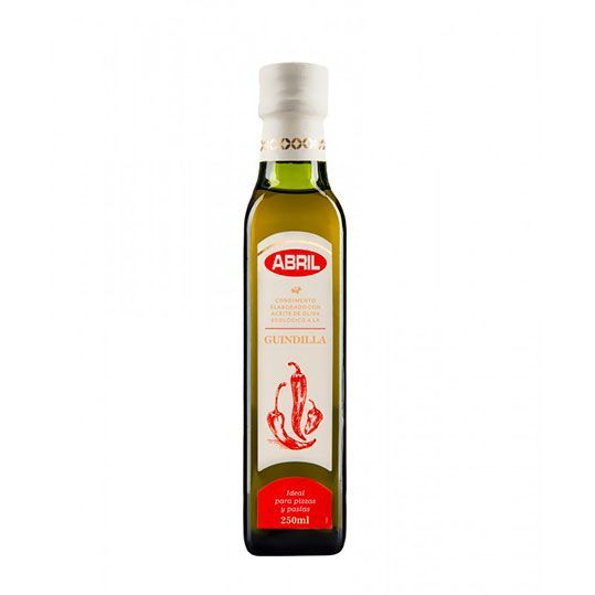 ABRIL. Condimento aceite de oliva virgen extra a la guindilla. 250 ml