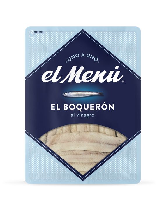 EL MENÚ. Boquerones al vinagre en aceite girasol. 80 g