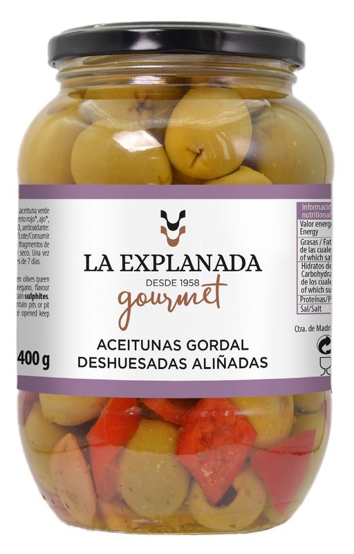 LA EXPLANADA. Gordal Deshuesada Aliñada  T-400g PNE
