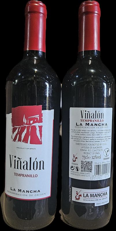 VIÑALON. Vino Tinto. 75 cl.