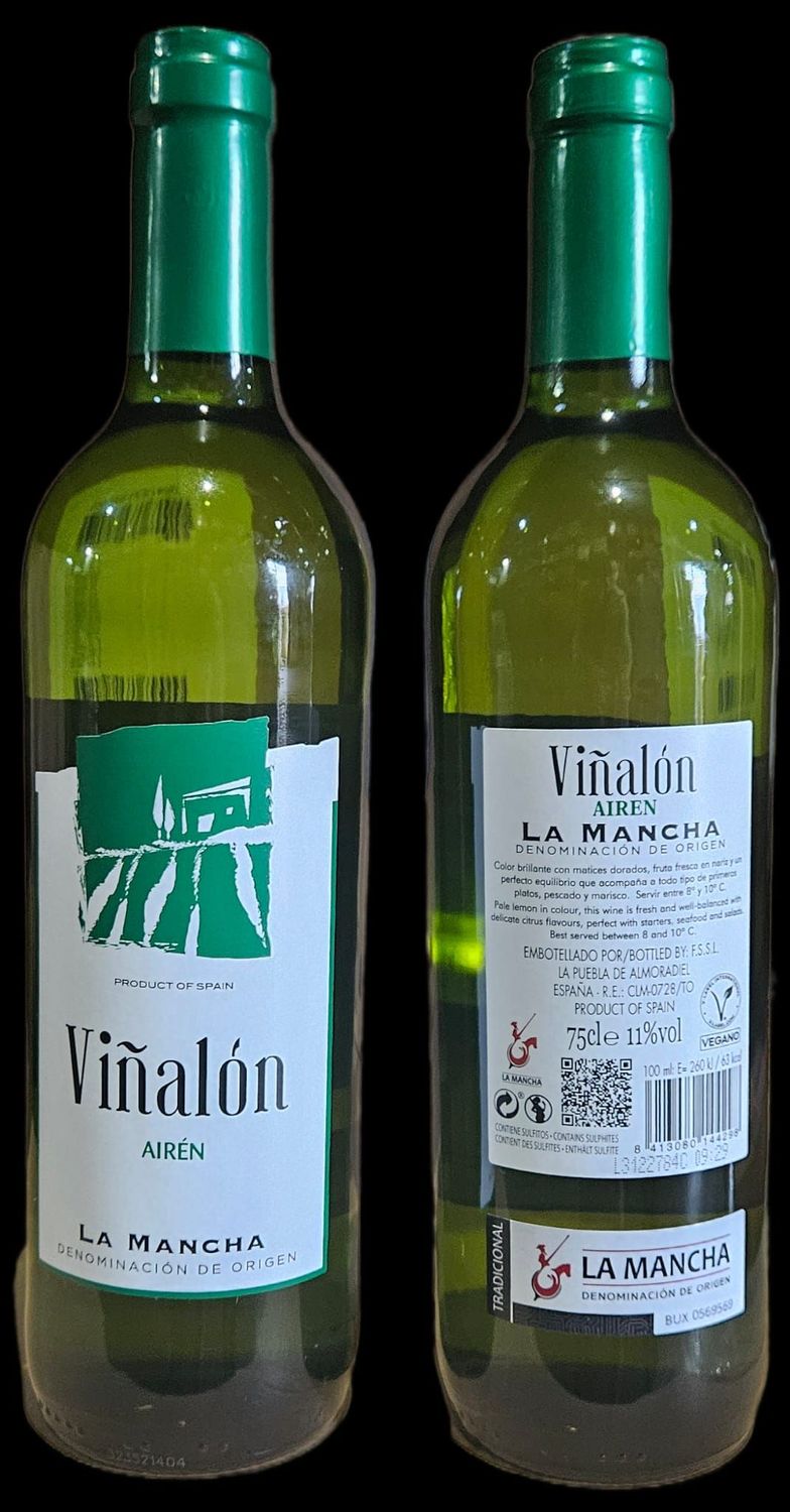 VIÑALON. Vino Blanco. 75 cl.