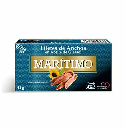 MARÍTIMO. Anchoas. 42 g MARÍTIMO. Anchoas. 42 g