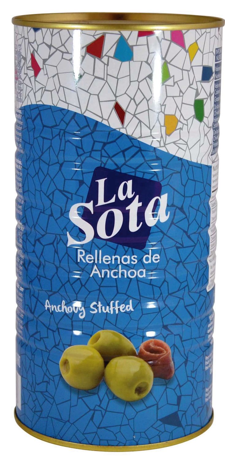 LA SOTA . Manzanilla Rellena Anchoa 200/220. Lata 600 g