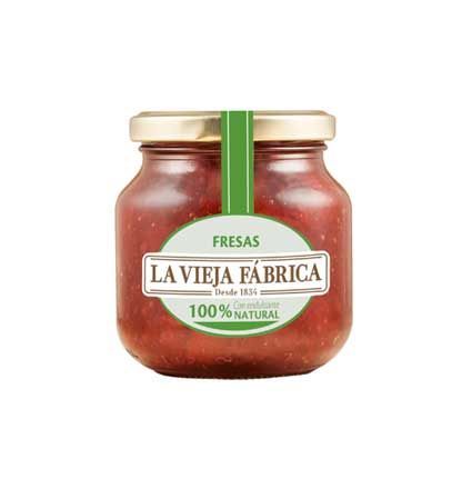 LA VIEJA FÁBRICA. Mermelada con edulcorante 100% Natural. Fresa 280 g LA VIEJA FÁBRICA. Mermelada con edulcorante 100% Natural. Fresa 280 g