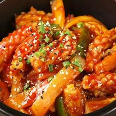 105. Calamars sautés à la façon Coréenne