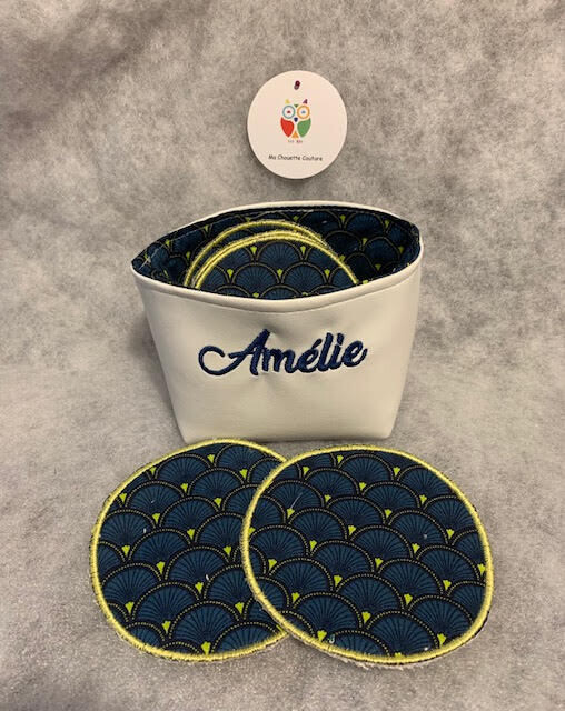 Panière et lingettes Paon