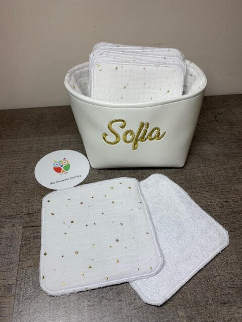Panière et lingettes Golden