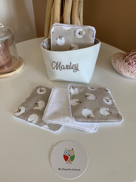 Panière et lingettes Sheep