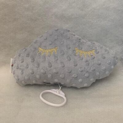 Coussin musical gris