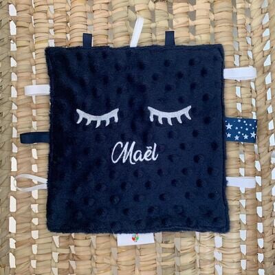 Doudou Rigolo bleu marine