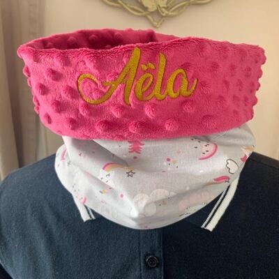 Snood grey licorne
