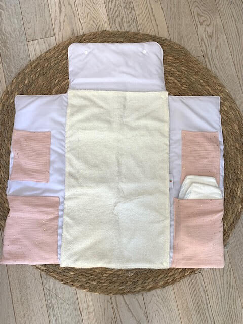 Matelas à Langer avec rangements  terracota